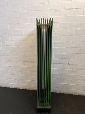 Mid-Century Modern Green Slat Room Divider / Screen