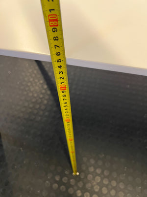 Versatile Modern Cream Table with Tapered Wooden Legs- One side legs is not stable 140 x 80