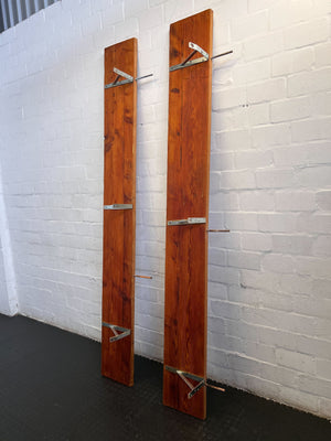 Rustic Industrial Wall-Mounted Pine Organizer Board 250 by 30
