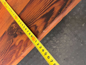 Rustic Pine Wall Shelf with Metal Brackets 1m by 30 cm