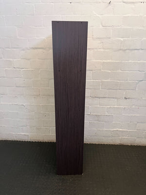 Versatile Dark Wood 5-Tier Bookshelf - 160 x 60 x 30