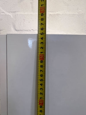 Sleek White Tall Storage Cabinet