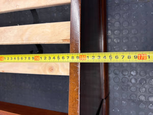 Elegant Sleigh Design Wooden Queen Bed Frame