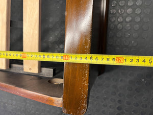 Elegant Sleigh Design Wooden Queen Bed Frame