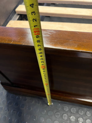 Elegant Sleigh Design Wooden Queen Bed Frame