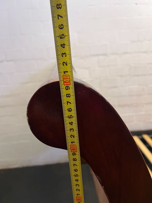 Elegant Sleigh Design Wooden Queen Bed Frame