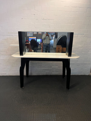 Stylish Black and White Console Table with Mirror β Great Condition! - REDUCED