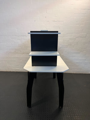 Stylish Black and White Console Table with Mirror β Great Condition! - REDUCED