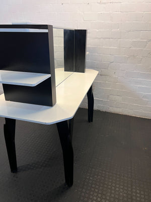 Stylish Black and White Console Table with Mirror β Great Condition! - REDUCED