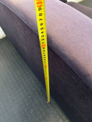 Chic Wavy Purple Loveseat - Visible damages - 2ndhandwarehouse.com