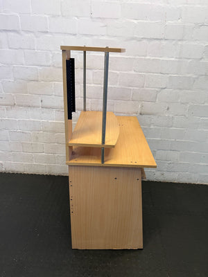 Modern Wooden Study Desk with Metal Frame β Minor Scratches - PRICE DROP