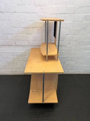 Modern Wooden Study Desk with Metal Frame β Minor Scratches - PRICE DROP