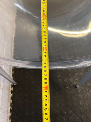 Stylish Transparent Acrylic Armchair with Minor Wear