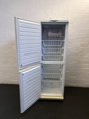 White Two-Door Fridge with Minor Scratches - REDUCED