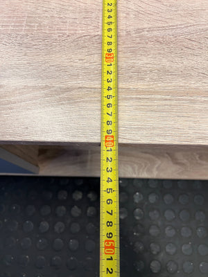 Modern Oak TV Stand with Grey Cabinets – Minimalist Style - REDUCED