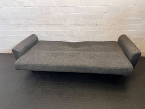 Stylish Grey Fabric 2-Seater Sofa | Modern Living Room Couch - 2ndhandwarehouse.com
