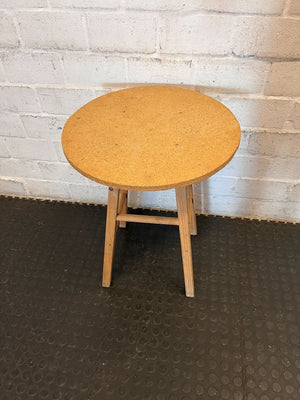 Rustic Cork Top High Side Table / Stool - 2ndhandwarehouse.com