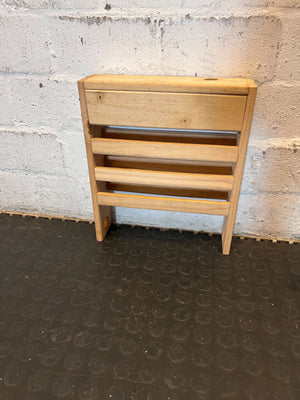 Versatile Wooden Slatted Stool/Side Table - 2ndhandwarehouse.com