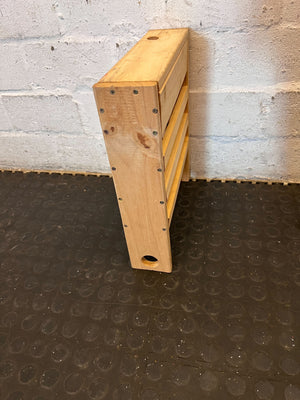 Versatile Wooden Slatted Stool/Side Table - 2ndhandwarehouse.com