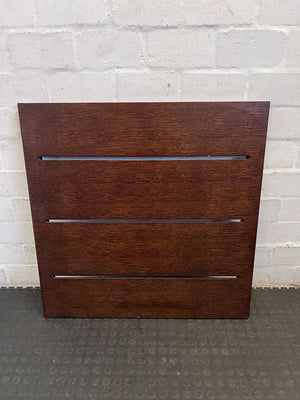 Sleek Dark Wood Slatted Panel | Modern Divider Accent