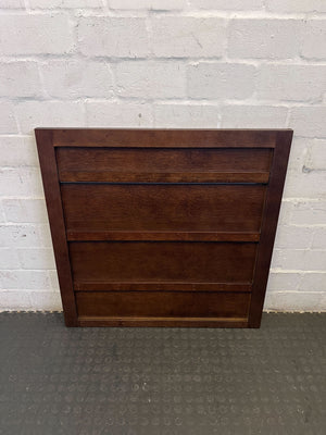 Sleek Dark Wood Slatted Panel | Modern Divider Accent