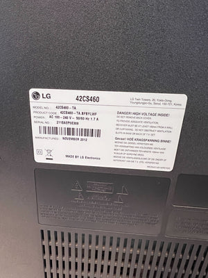 LG 42-Inch LED TV in Black โ Minor Scratches, Great Condition