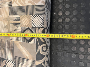 Comfortable Patchwork Single Foam Mattress - Neutral Colors, Good Condition