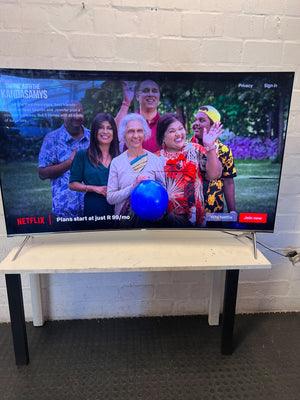 65inch Curved Screen Smart TV - Enhance Your Home Entertainment- Some ink lines on the screen