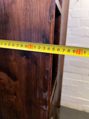 Stunning Dark Brown Wooden Display Unit with Unique Storage πͺ - REDUCED