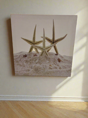 Coastal Starfish Canvas Art Print - Beach-Themed Décor