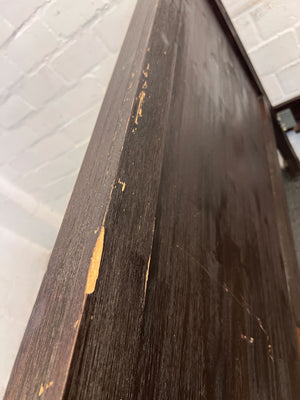 Modern Black Wooden Bed Frame - Queen Size Minor wear - REDUCED