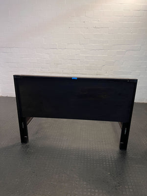 Modern Black Wooden Bed Frame - Queen Size Minor wear - REDUCED