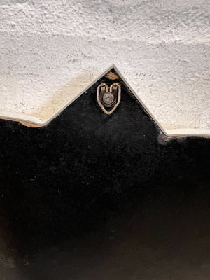 Chic White Decorative Mirror with Unique Shape β Minor Wear