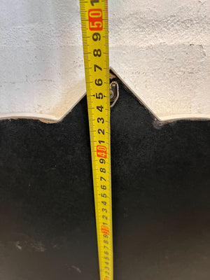 Chic White Decorative Mirror with Unique Shape β Minor Wear