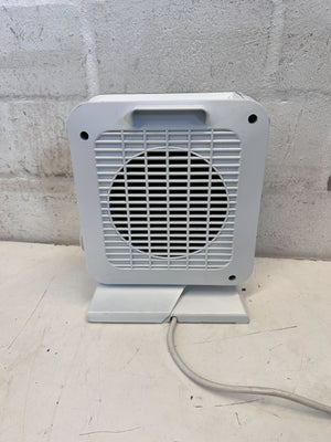 Compact Ottimo White Electric Heater with Minor Cracks