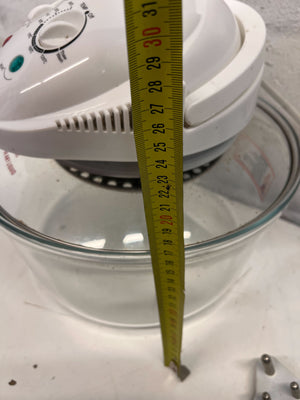 Sansui Halogen Oven – White, Glass, Compact Cooking Appliance