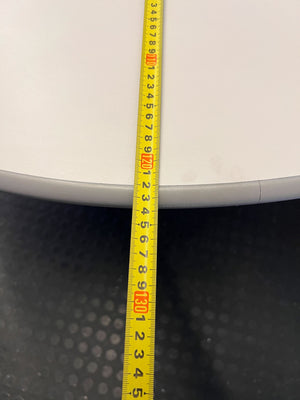 Versatile Round Pedestal Table - Modern Light Grey - 2ndhandwarehouse.com