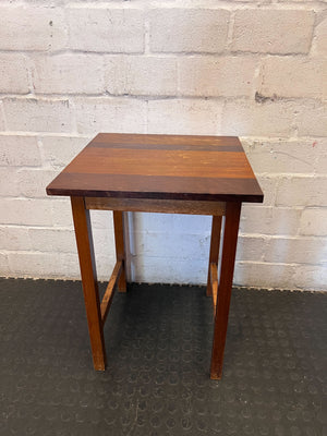 Charming Rustic Wooden Side Table - 2ndhandwarehouse.com
