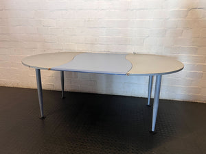 Stylish Two-Tone Oval Dining & Meeting Table ✨ - 2ndhandwarehouse.com