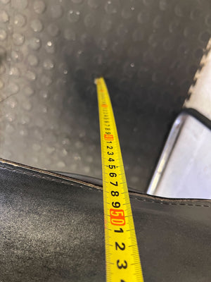 Vintage Black Leather & Chrome Cantilever Chair - Fair used