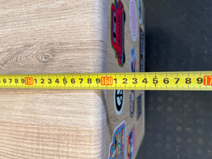 Modern Wood & White TV Unit with Storage - Fair used