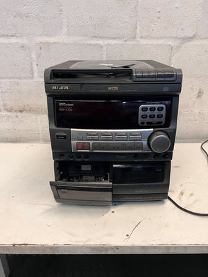 π΅ Aiwa NSX-V700 Dual CD & Cassette Stereo System - Well Loved - 2ndhandwarehouse.com