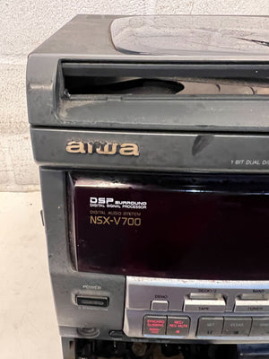 π΅ Aiwa NSX-V700 Dual CD & Cassette Stereo System - Well Loved - 2ndhandwarehouse.com