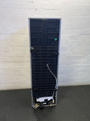 Sleek Grey Bottom Freezer Refrigerator - Energy Efficient - 1 Drawer broken