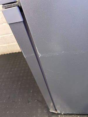 Sleek Grey Bottom Freezer Refrigerator - Energy Efficient - 1 Drawer broken