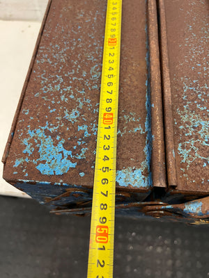 Vintage Metal Tool Box with Rusty Blue Finish - 2ndhandwarehouse.com