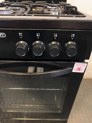 Defy Black 4-Burner Gas Stove with Oven - Freestanding Cooker