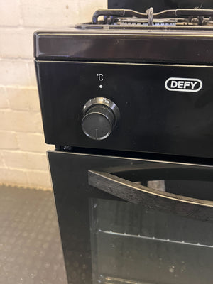 Defy Black 4-Burner Gas Stove with Oven - Freestanding Cooker