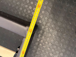 Sleek Black Upholstered Double Bed Frame with Minor Wear - REDUCED