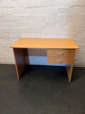 Compact Wooden Desk with Lockable Drawers - 2ndhandwarehouse.com